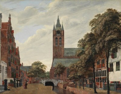 Vue du canal Oude Delft, Delft, vers 1660 - Jan van der Heyden