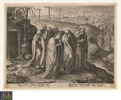 Les saintes femmes quittent le tombeau - Jan van der Straet