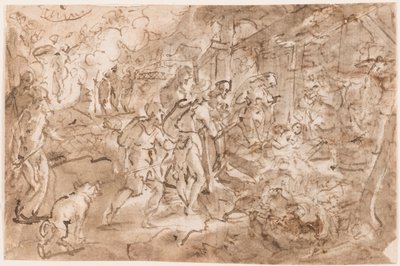 Adoration des bergers - Jan van der Straet, called Stradanus