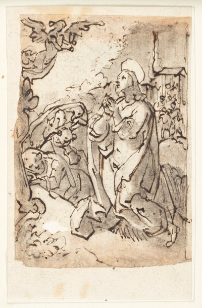 Agonie dans le jardin - Jan van der Straet, called Stradanus