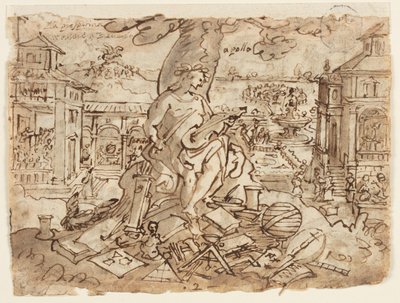 Apollon (Litterae) - Jan van der Straet, called Stradanus