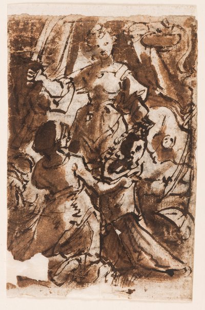Recto : Judith avec la tête d