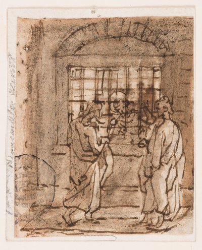 Saint Pierre en prison - Jan van der Straet, called Stradanus