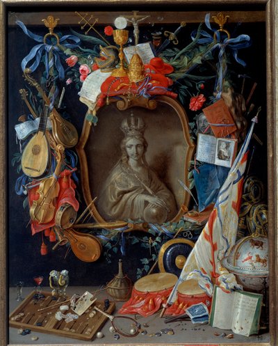 Vierge entourée de symboles de vanité - Jan van the Elder Kessel