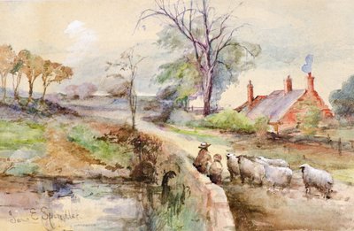 Une route de campagne - Jane Elizabeth Spindler