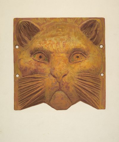 Tête de chat en fonte - Jane Iverson