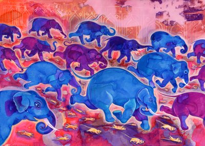 Éléphants - Jane Tattersfield