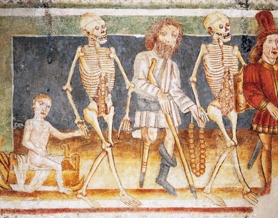 Église fortifiée de Hrastovlje, Église de la Trinité, La Mort accompagnant l