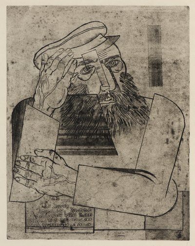 Ein Jude, c.1926 (eau-forte) - Jankel Adler
