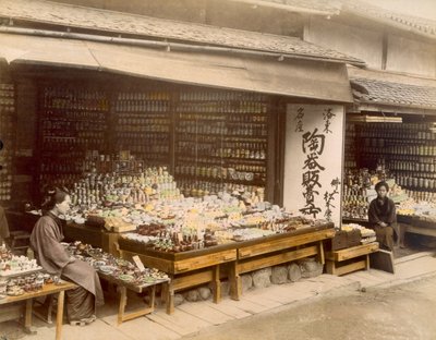 Boutiques de porcelaine à Kiyomizu-Zaka, Kyoto - Japanese Photographer