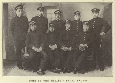 Quelques cadets navals du Mikado - Japanese Photographer
