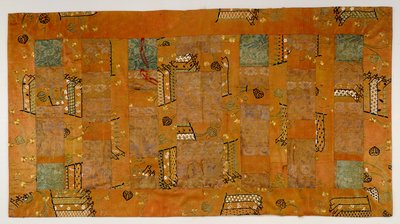 Robe de prêtre bouddhiste (Noh-E Kesa, 7 Jo) - Japanese School