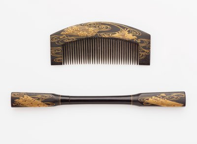 Peigne et épingle à cheveux, fin 19ème-début 20ème siècle - Japanese School