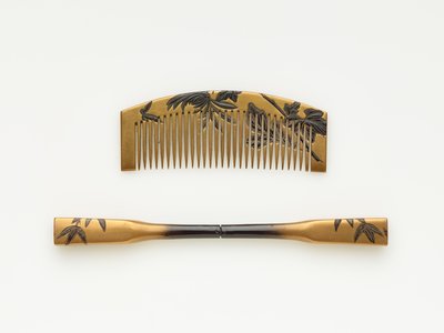 Peigne et épingle à cheveux, fin 19e-début 20e siècle - Japanese School