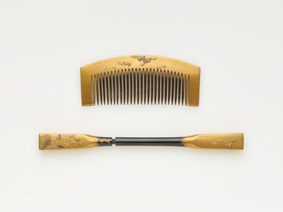 Peigne et épingle à cheveux, milieu 19e-début 20e siècle - Japanese School
