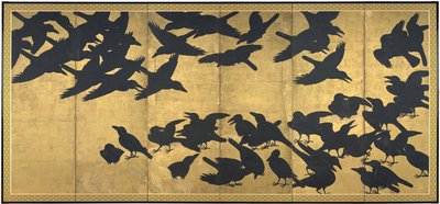 Corbeaux, début du 17ème siècle - Japanese School