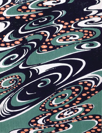 Motif de tissu, fin du XIXe siècle - Japanese School