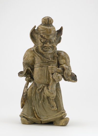 Figure de Shoki le dompteur de démons, Tokyo, période Edo - Japanese School