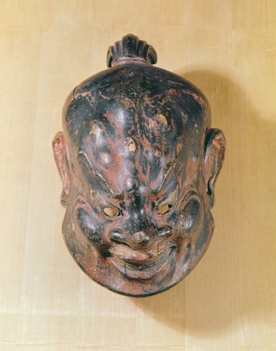 Masque Gigaku, période Nara (645-794) - Japanese School