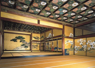 Intérieur du château de Nijō (1602-1626). Art Tokugawa. Architecture. Japon, Kyoto (photo) - Japanese School