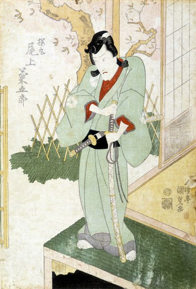 Estampe japonaise : Samouraï, s.d. - Japanese School