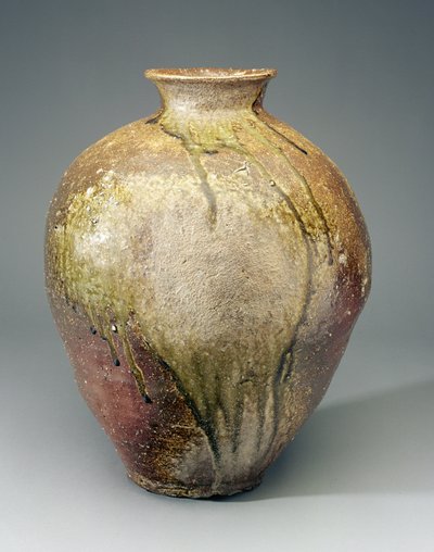 Grand pot, fours de Shigaraki, Shiga, période Muromachi, vers XVe-XVIe siècle - Japanese School