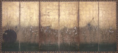 Lune sur la plaine de Musashi - Japanese School