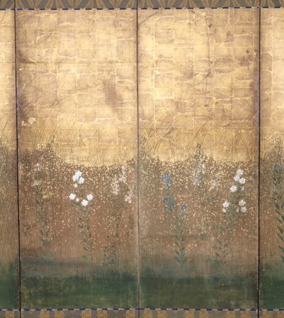 Lune dans la plaine de Musashi - Japanese School