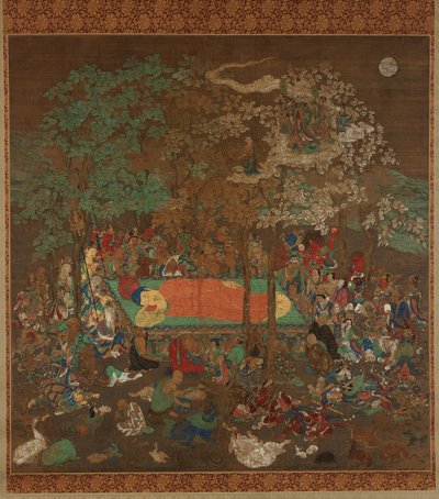 Nirvana du Bouddha, période Kamakura - Japanese School