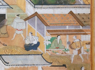 Osakazu Byobu - Paravent japonais à huit panneaux (peinture) - Japanese School