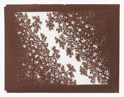 Pochoir en papier (katagami), fin 19e siècle - Japanese School