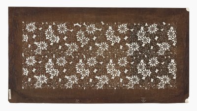Pochoir en papier (katagami), fin 19e siècle - Japanese School