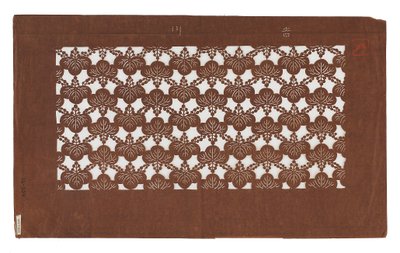 Pochoir en papier (katagami), fin du 19e siècle - Japanese School
