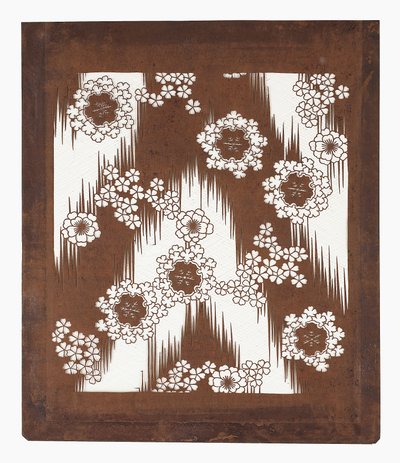 Pochoir en papier (katagami), fin du 19ème siècle - Japanese School