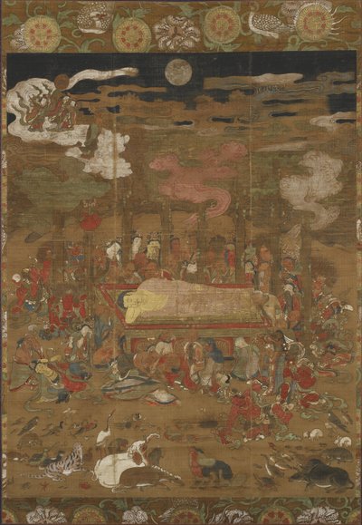 Parinirvana de Sakyamuni, le Bouddha Historique - Japanese School