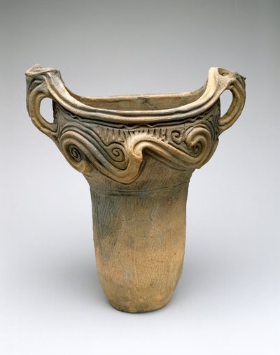 Pot avec motif de spirale, vers 7500-300 av. J.-C. - Japanese School