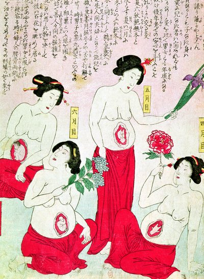 Femmes enceintes, 1881 - Japanese School