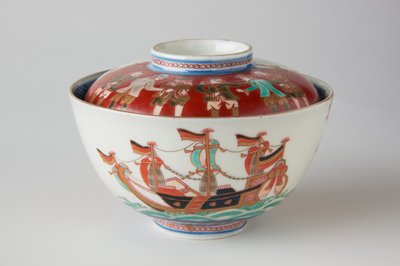 Bol à riz et couvercle, possiblement 19ème siècle - Japanese School