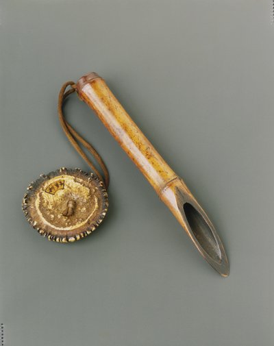 Testeur de riz (kome sashi), fin 18ème siècle (Bambou et os) - Japanese School
