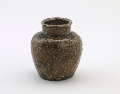 Petit pot à thé pour usage commercial, Shigaraki, préfecture de Shiga, ère Meiji - Japanese School