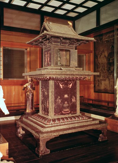 Sanctuaire Tamamushi du temple Horyu Ji, représentant l