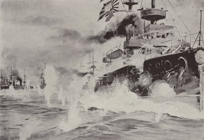 Le Mikasa combattant bravement contre l
