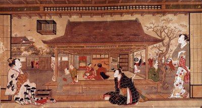 Vue du palais Maromasa - Japanese School