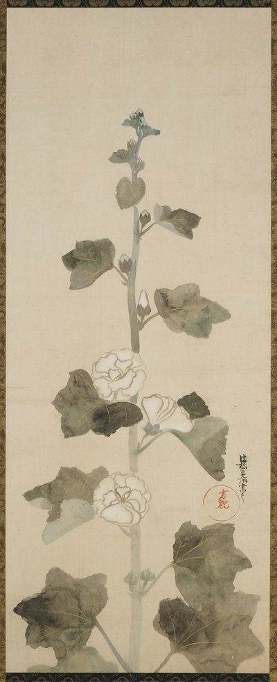 Houx blanc, période Edo, 1615-1868 - Japanese School