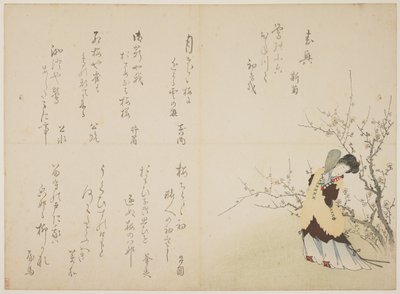 Femme en tenue de cour chinoise, c.1830-44 - Japanese School
