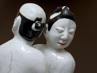 Lutteurs, japonais, probablement XVIIe siècle (détail) - Japanese School
