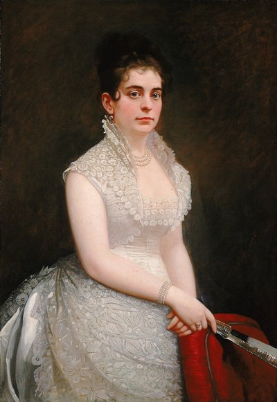 Alice Pike Barney, en robe de mariée - Jared B. Flagg