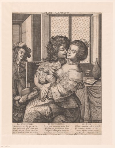 Couple amoureux - Jaspar de Isaac (attributed to)