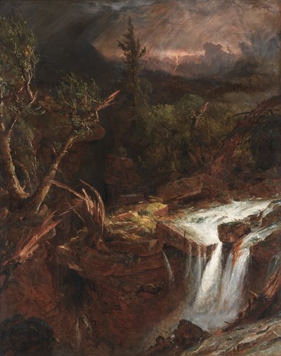 Le clou - Une scène de tempête dans les montagnes Catskill - Jasper F. Cropsey