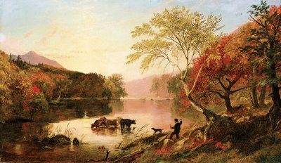 Automne sur la rivière Hudson - Jasper Francis Cropsey